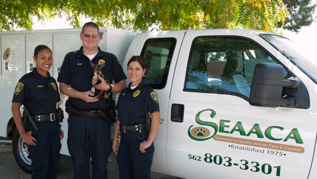 Southeast Area Animal Control Authority (SEAACA) Staff with Animals