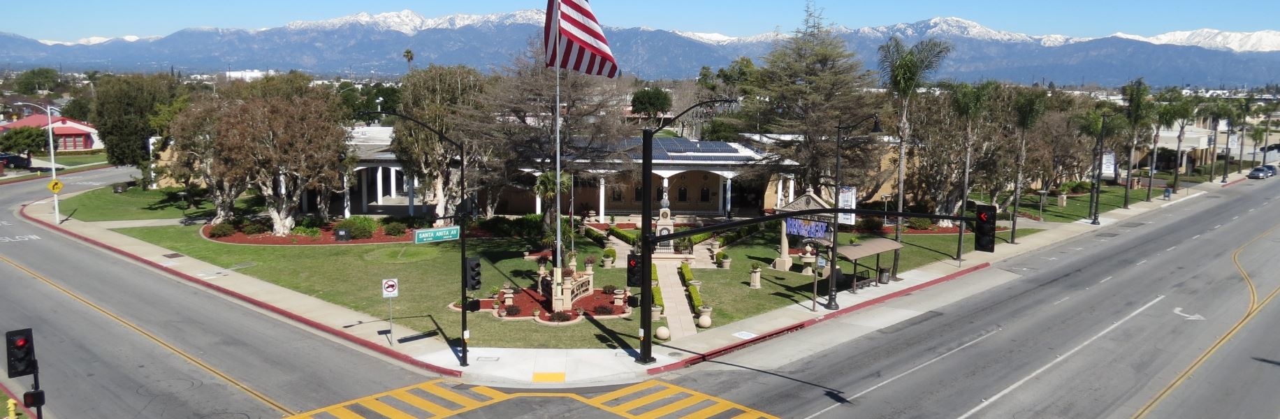 City Hall with Mountain View