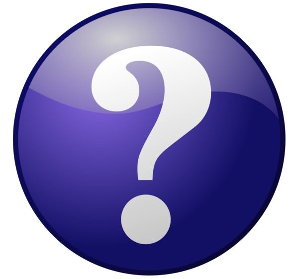 Purple - Question Mark - Button