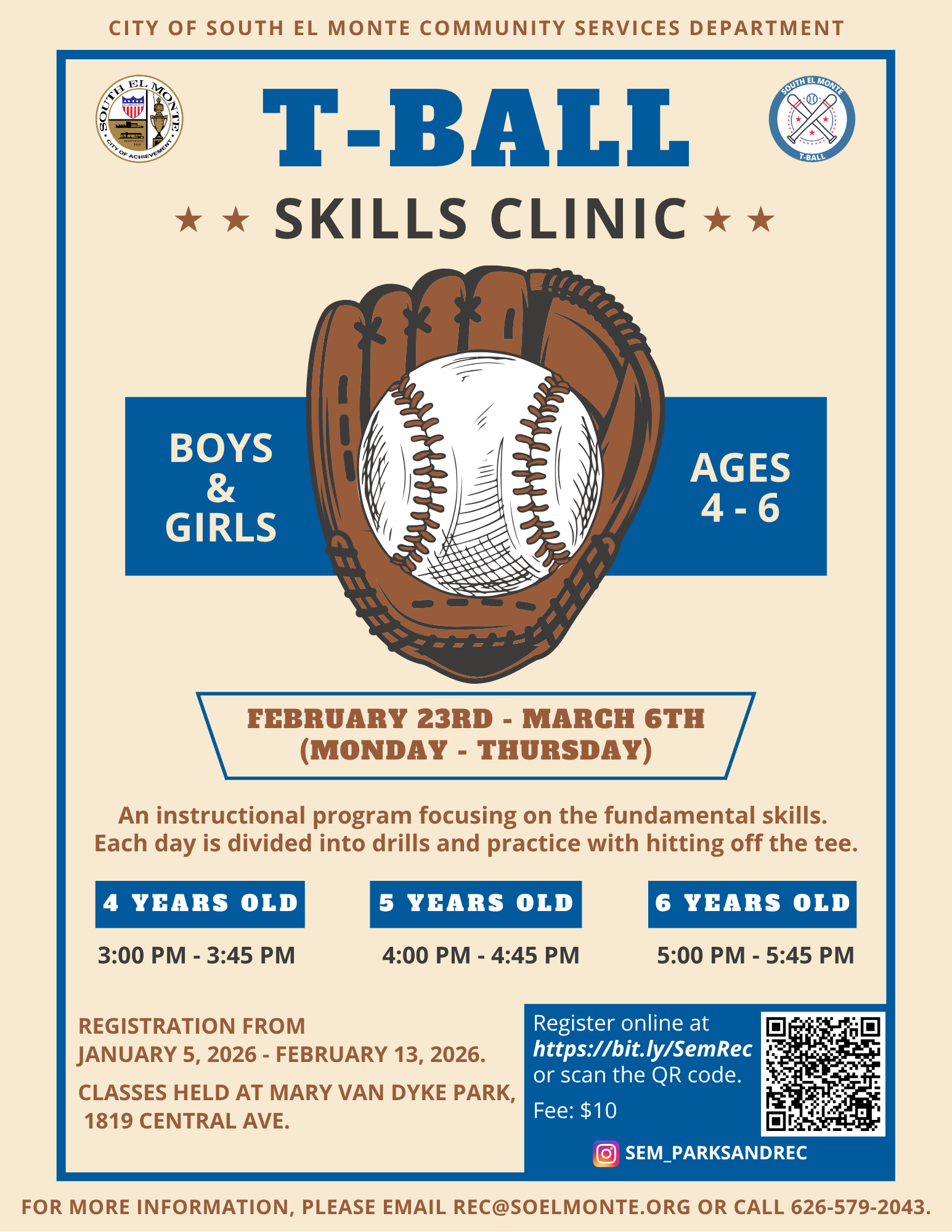T-Ball Clinic 2026